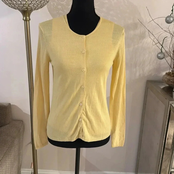 Oscar de La Renta set of cardigan and top size P - Picture 1 of 8